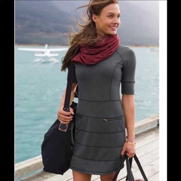 Athleta Dresses & Skirts - athleta XS Strata Stretch Dress Charcoal Heather